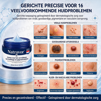 ❤️Natravor® Geavanceerde Corrigerende Crème voor Huidflapjes, Moedervlekken & Vlekken – 7 Dagen Zonder Pijn & Zonder Littekens – Geavanceerde Verzorging voor Huidoneffenheden