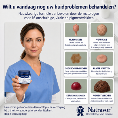 ❤️Natravor® Geavanceerde Corrigerende Crème voor Huidflapjes, Moedervlekken & Vlekken – 7 Dagen Zonder Pijn & Zonder Littekens – Geavanceerde Verzorging voor Huidoneffenheden